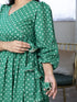 AAHELI VIVIKTHA BANDHANI PRINTED COTTON MAXI DRESS AAHELI VIVIKTHA BANDHANI PRINTED COTTON MAXI DRESS